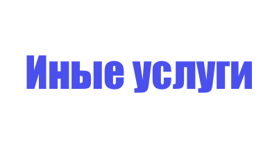 Иные услуги